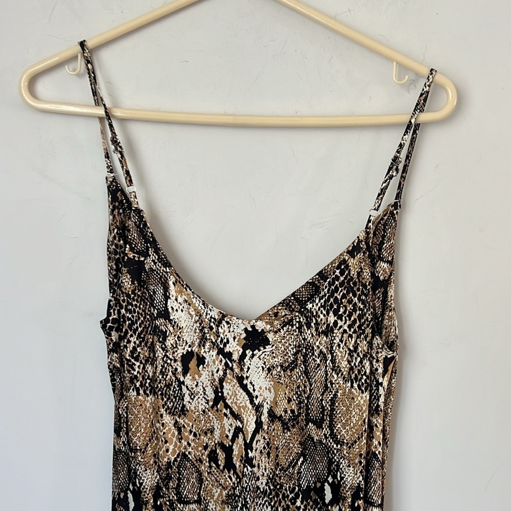 Dress Forum Women’s Snakeskin Print Sleeveless Maxi Dress Size Large ^ - Picture 6 of 8